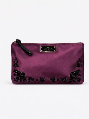Kate Spade Madelyne Embellished Deep Plum Crossbody NWT